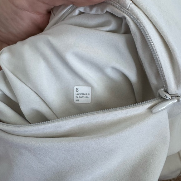 NWT Lululemon Swift Mid Rise Wide Leg Pant lined color Bone size 8 - Picture 10 of 11